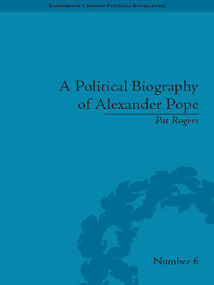 cover image of A Political Biography of Alexander Pope